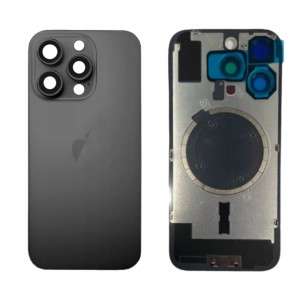 PANEL TYLNY Szkło Tył Ramka Apple iPhone 16 Pro Max Tytan Czarny Oleofobowe