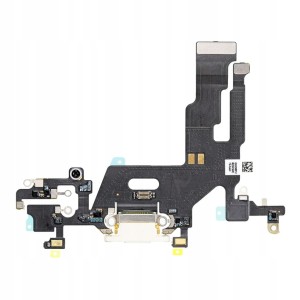 ZŁĄCZE TAŚMA Dock Mikrofon Taśmy Złącza Mikrofony Do iPhone 11 Silver White