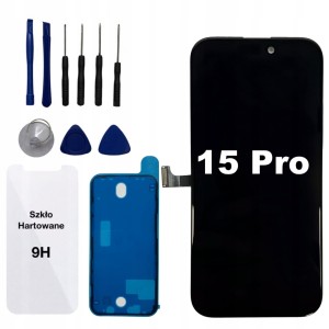 WYŚWIETLACZ EKRAN iPhone 15 Pro Demontaż Oryginalny Komplet Apple OLED