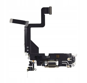 ZŁĄCZE DOCK Taśma Mikrofon Złącza Taśmy Dla Apple iPhone 14 Pro Gold Złoty