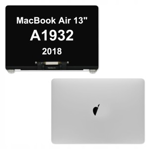 MATRYCA EKRAN Skrzydło Dla Apple MacBook Air 13" A1932 2018 Silver Komplet