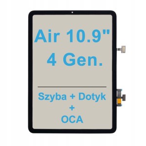 SZYBA + OCA Dotyk Ekran LCD DO Apple iPad Air 4 10,9 A2316 A2324 A2325
