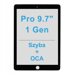 SZYBKA SZYBA Klej OCA Szybki Do Apple iPad Pro 9.7 Black Warstwa Oleofobowa