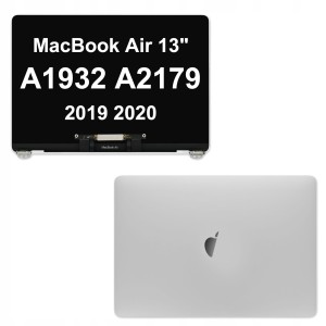 MATRYCA EKRAN Skrzydło Apple MacBook Air 13" A2179 A1932 Silver Komplet
