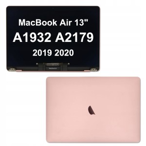 MATRYCA EKRAN Skrzydło Dla Apple MacBook Air 13" A2179 A1932 Gold Komplet