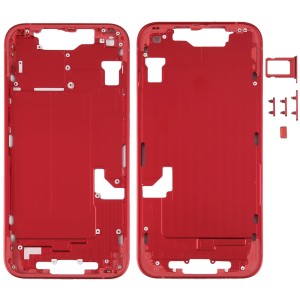 KORPUS OBUDOWA Przyciski Middle Frame Do Apple iPhone 14 Red Czerwony