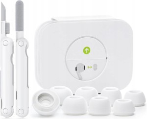 UNIWERSALNY CZYŚCIK 3W1 + GUMKI Zestaw 4 Pary do Słuchawek Airpods Pro