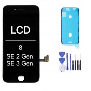 EKRAN WYŚWIETLACZ Oryginalny Komplet Apple Do iPhone 8 SE 2/3 Black Zestaw