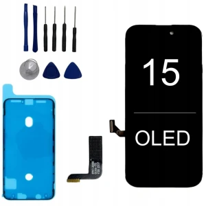 EKRAN WYŚWIETLACZ Dotyk Display JK Hard OLED Do Apple iPhone 15 IC Komplet