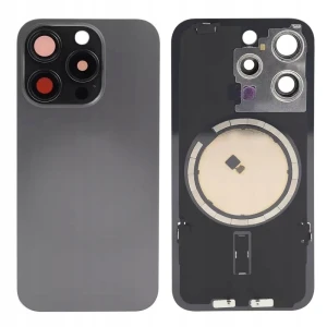 TYLNY PANEL Szkło Tył Ramka Dla Apple iPhone 15 Pro Black + Magnesy MagSafe
