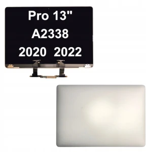 MATRYCA EKRAN Skrzydło Dla Apple MacBook Pro 13" A2338 M1 M2 Silver Zestaw