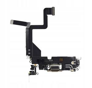 DOCK ZŁĄCZE Taśma Mikrofon Złącza Taśmy Dla Apple iPhone 14 Pro Gold Złoty