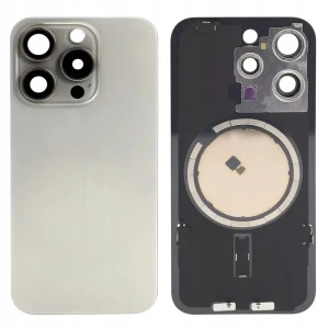 TYLNY Panel Szkło Ramka do Apple iPhone 15 Pro Natural + Magnesy MagSafe