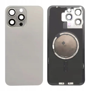 TYLNY Panel Szkło Ramka do Apple iPhone 15 Pro Max Natural +Magnesy MagSafe