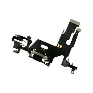 TAŚMA ZŁĄCZE Dock Mikrofon Taśmy Złącza Mikrofony Do iPhone 11 Black Czarny
