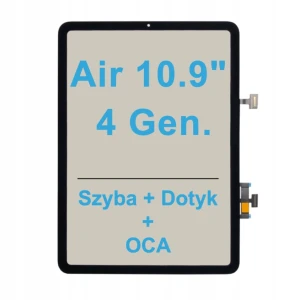 SZYBA + OCA Dotyk Ekran LCD Dla Apple iPad Air 4 10,9 A2316 A2324 A2325