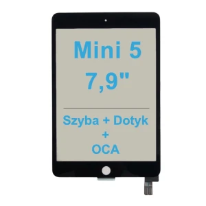 SZYBA + OCA do wyświetlacza LCD Do Apple iPad mini 5 gen Black A2133 A2124