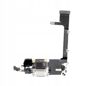 TAŚMA ZŁĄCZE Dock Złącza Taśmy Mikrofony Dla Apple iPhone 11 Pro Silver OE