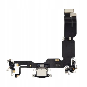 DOCK ZŁĄCZE Taśma Mikrofon Gniazdo USB-C Do Apple iPhone 15 Plus Black