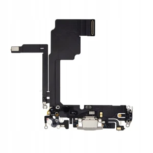 DOCK ZŁĄCZE Mikrofon Gniazdo USB-C Złącza do Apple iPhone 15 Pro White