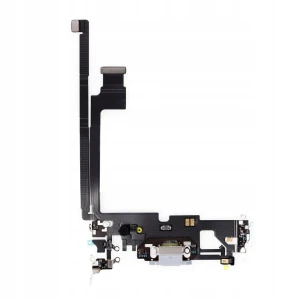 ZŁĄCZE TAŚMA Mikrofon Dock Złącza Taśmy Do Apple iPhone 12 Pro Max Silver