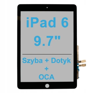 SZYBA DOTYK Szybka Z Dotykiem Digitizer Do Apple iPad 6 Gen 9.7" TESA Black