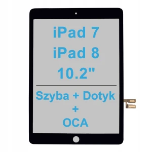 DOTYK SZYBA Digitizer Szybka Z Dotykiem Dla Apple iPad 7/8 Gen 10.2" Black