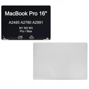 EKRAN MATRYCA Skrzydło Do Apple MacBook Pro 16 A2485 A2780 A2991 Silver