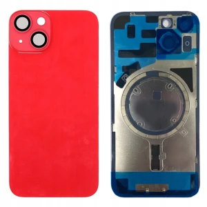 TYLNY PANEL Tył Szkło Ramka Panele Do Apple iPhone 14 Red + Magnesy MagSafe